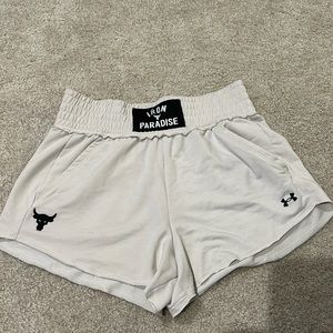 Cream High Waisted Iron Paradise Shorts